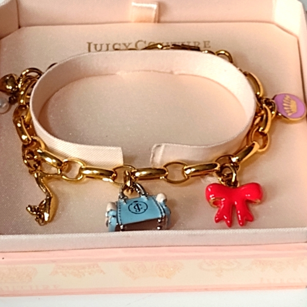 Juicy Couture Festive Sweet Charm Bracelet Never Removed from Original 🎁 NWT
